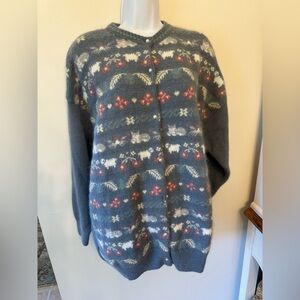 Spring Creek angora sweater button down front women’s size extra large vintage